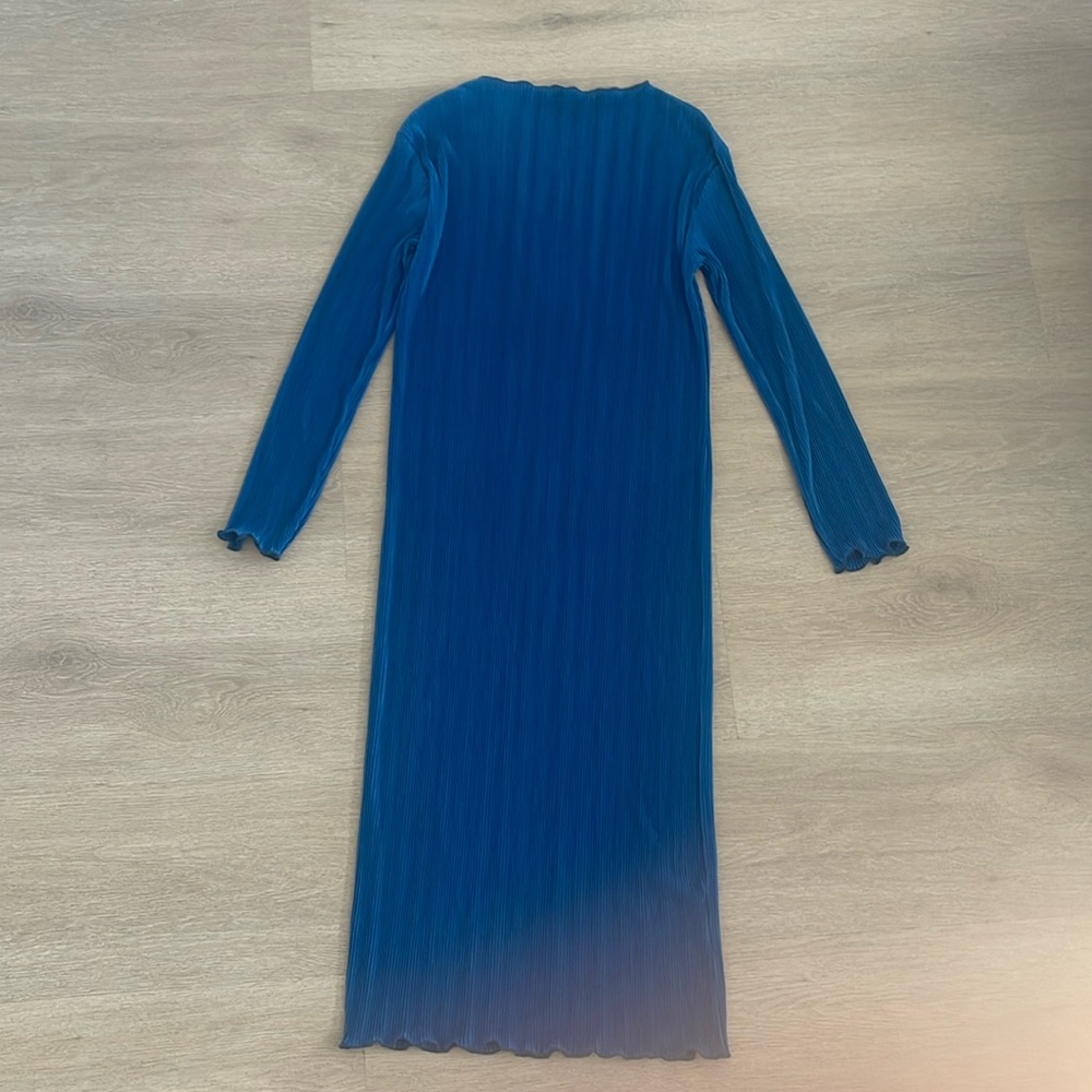 Modest blue dress